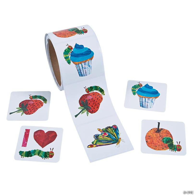 2 1/2" World of Eric Carle The Very Hungry Caterpillar™ Paper Sticker Roll - 100 Pc.