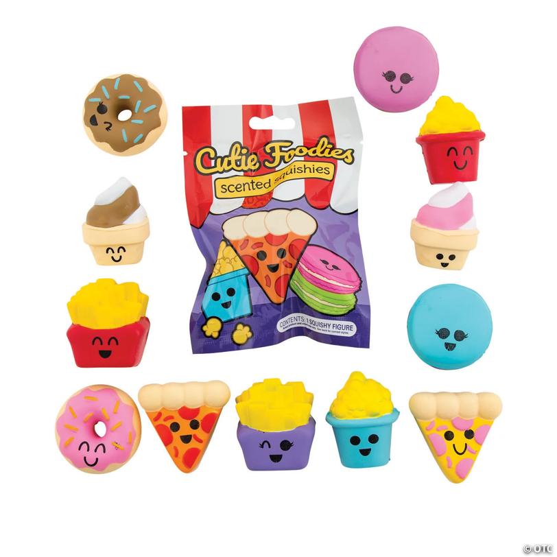 2" Mini Cutie Foods Scented Foam Squishies Blind Bags - 12 Pc. - Less Than Perfect