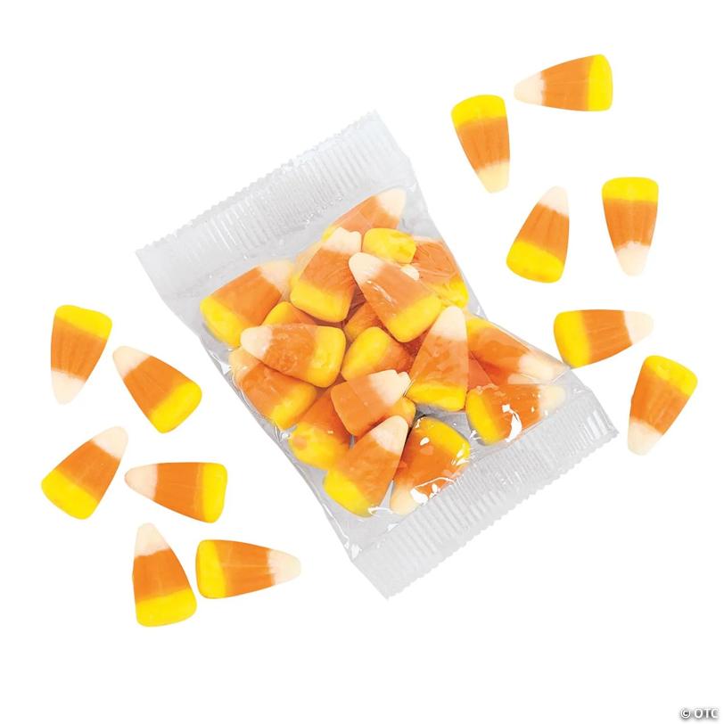 2 lbs. Classic Candy Corn Clear Candy Packs - 32 Pc.