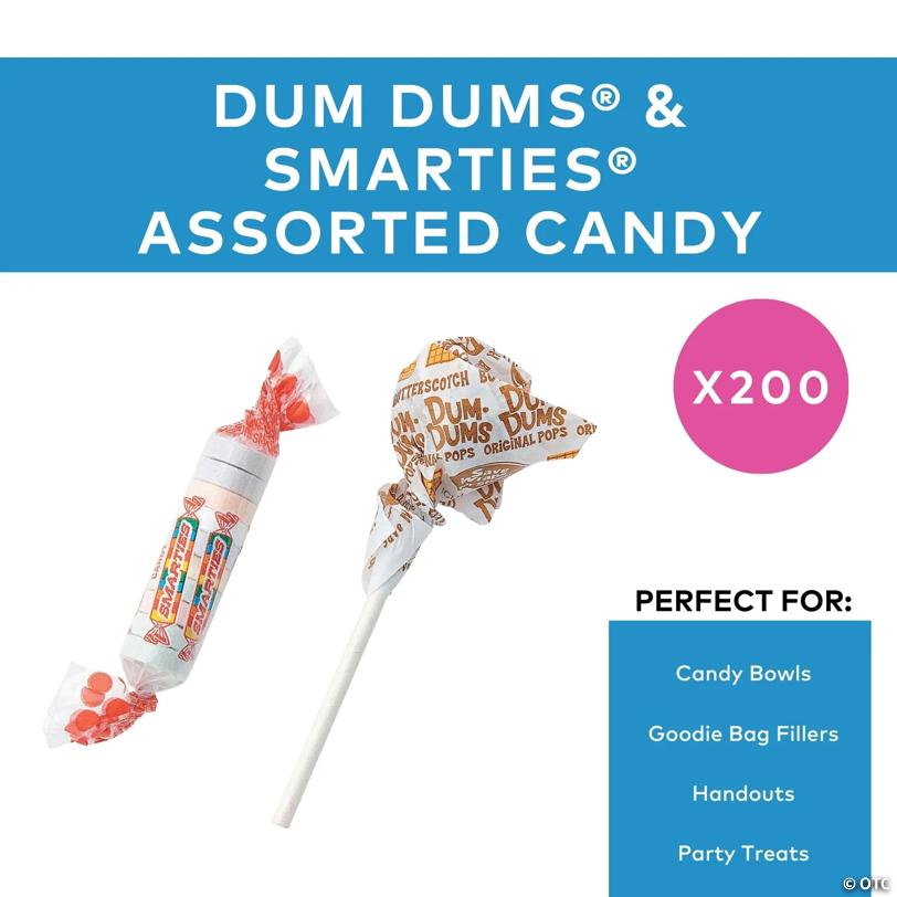 2 lbs. Dum Dums & Smarties Candy Assortment - 200 Pc.