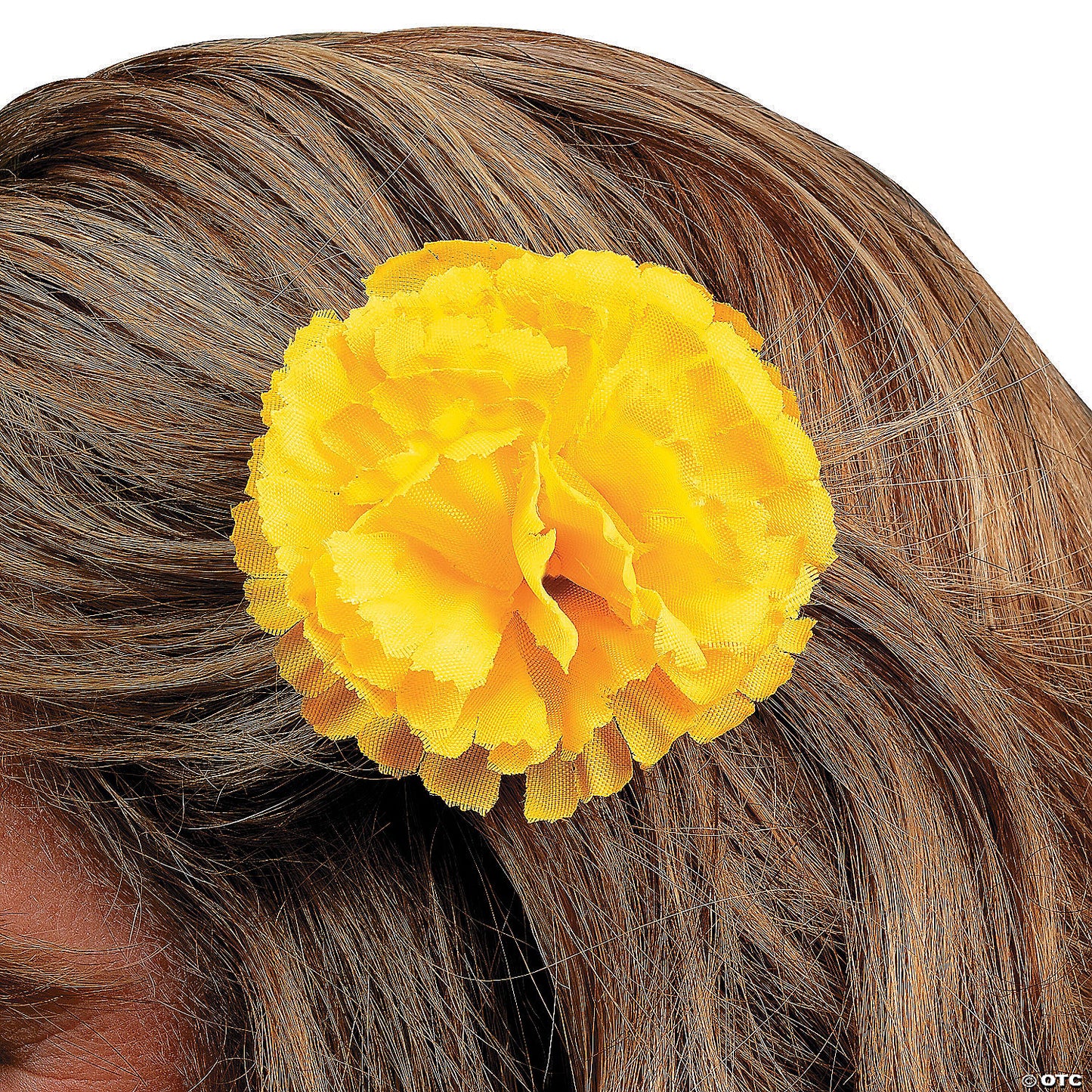 3 1/2" Bright Color Fiesta Flower Polyester Hair Clips – 12 Pc. | USA Decoration®