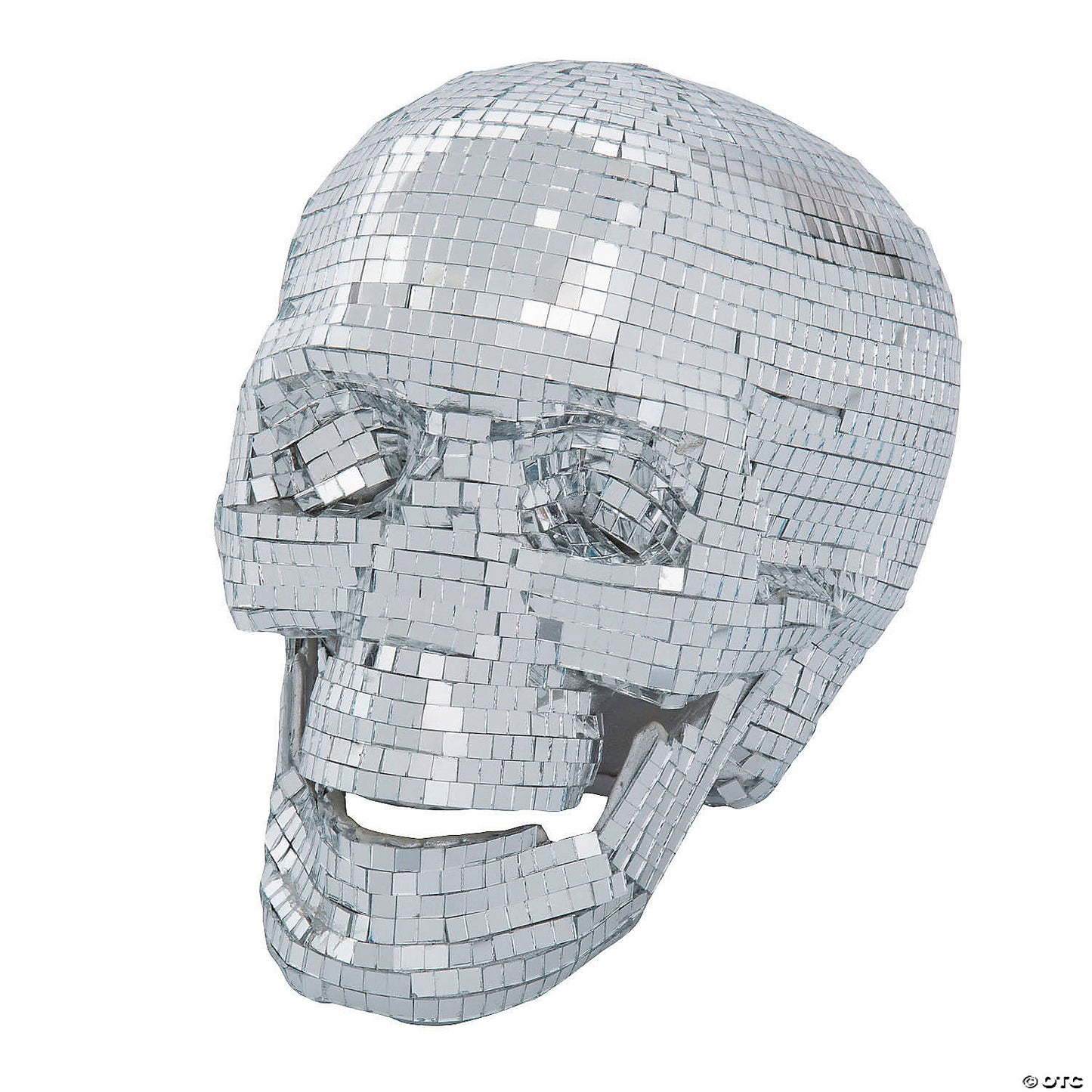 3 3/4" Mini Disco Mosaic Skull Halloween Decoration | USA Decoration®