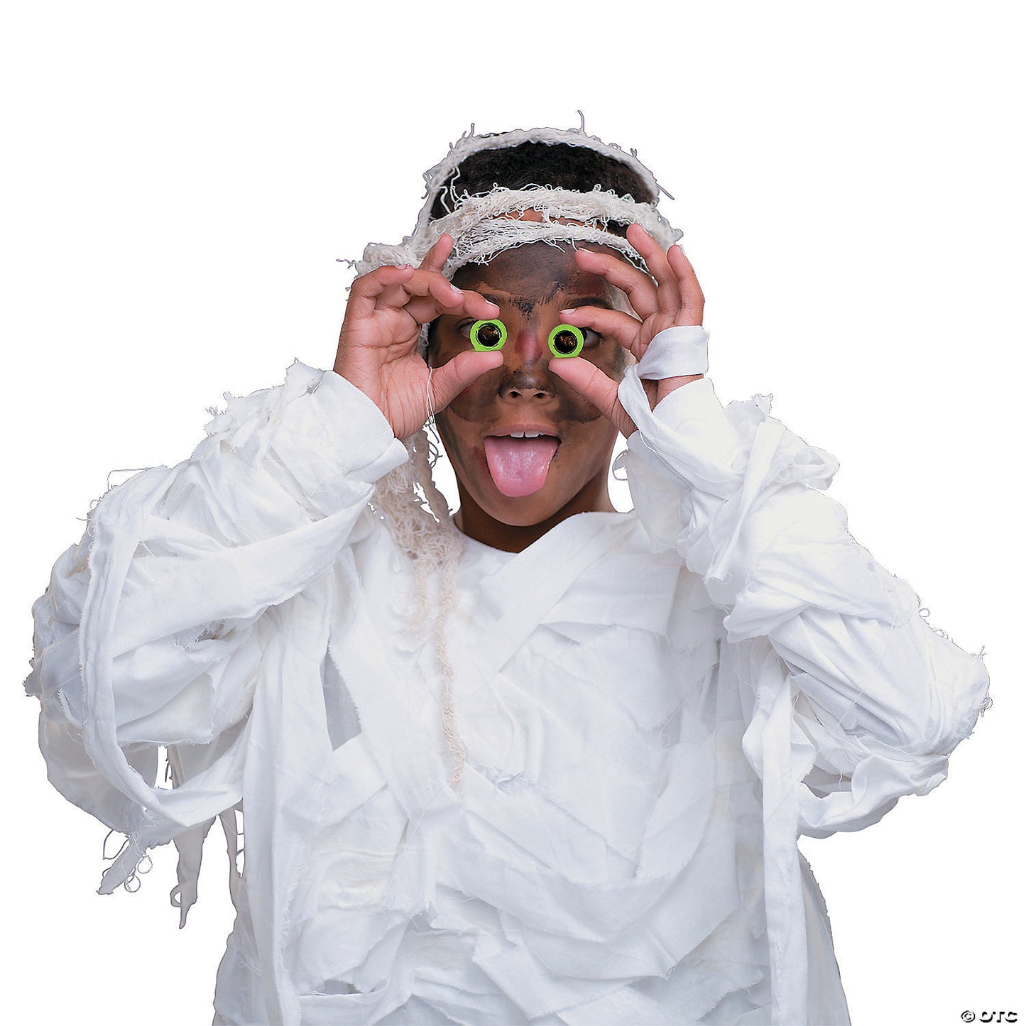 3/4" Bulk 48 Pc. Mini Gross Glow-in-the-Dark Sticky Eyes | USA Decoration®