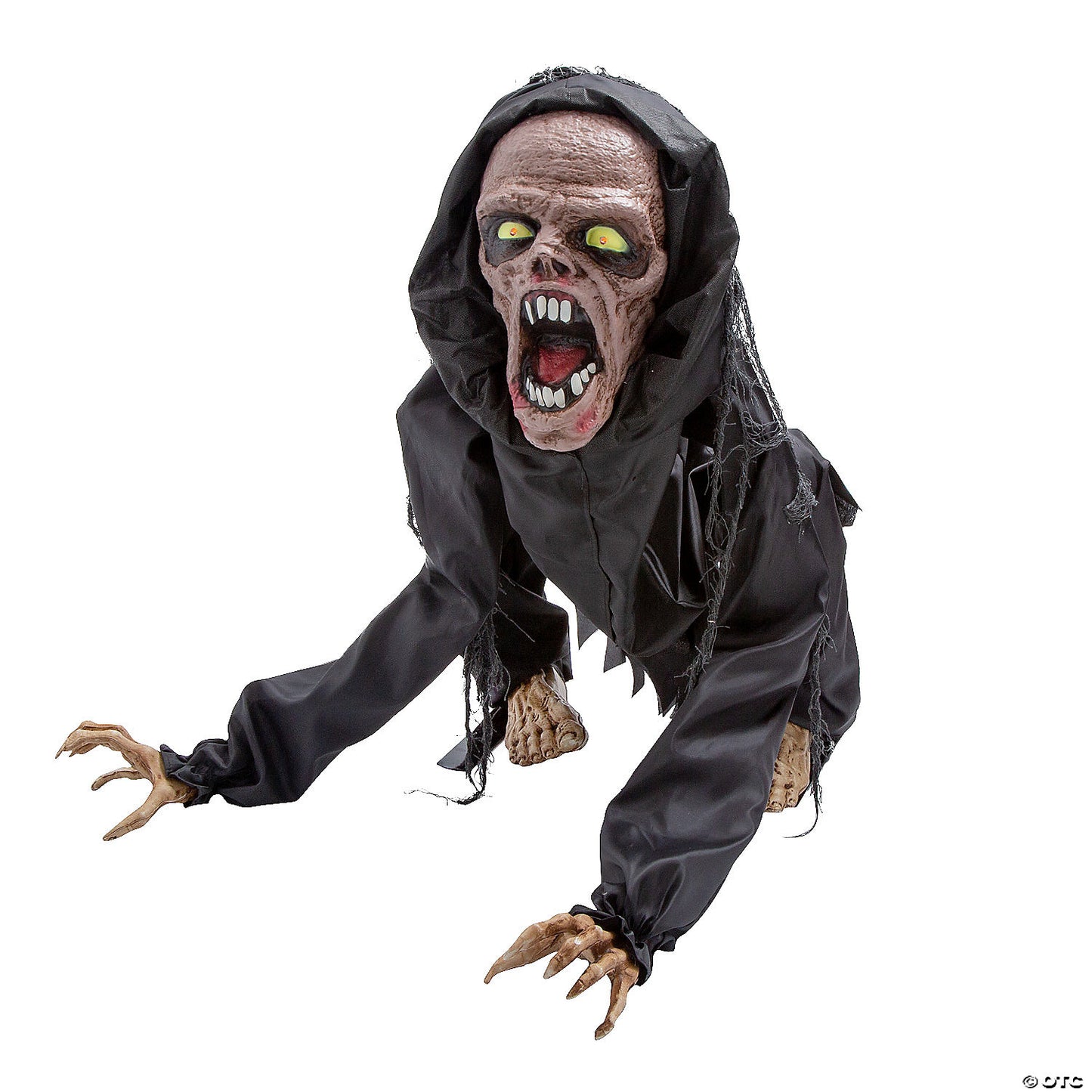 3 Ft. Animated Creepy Squatting Reaper Polyester Halloween Decoration | USA Decoration®