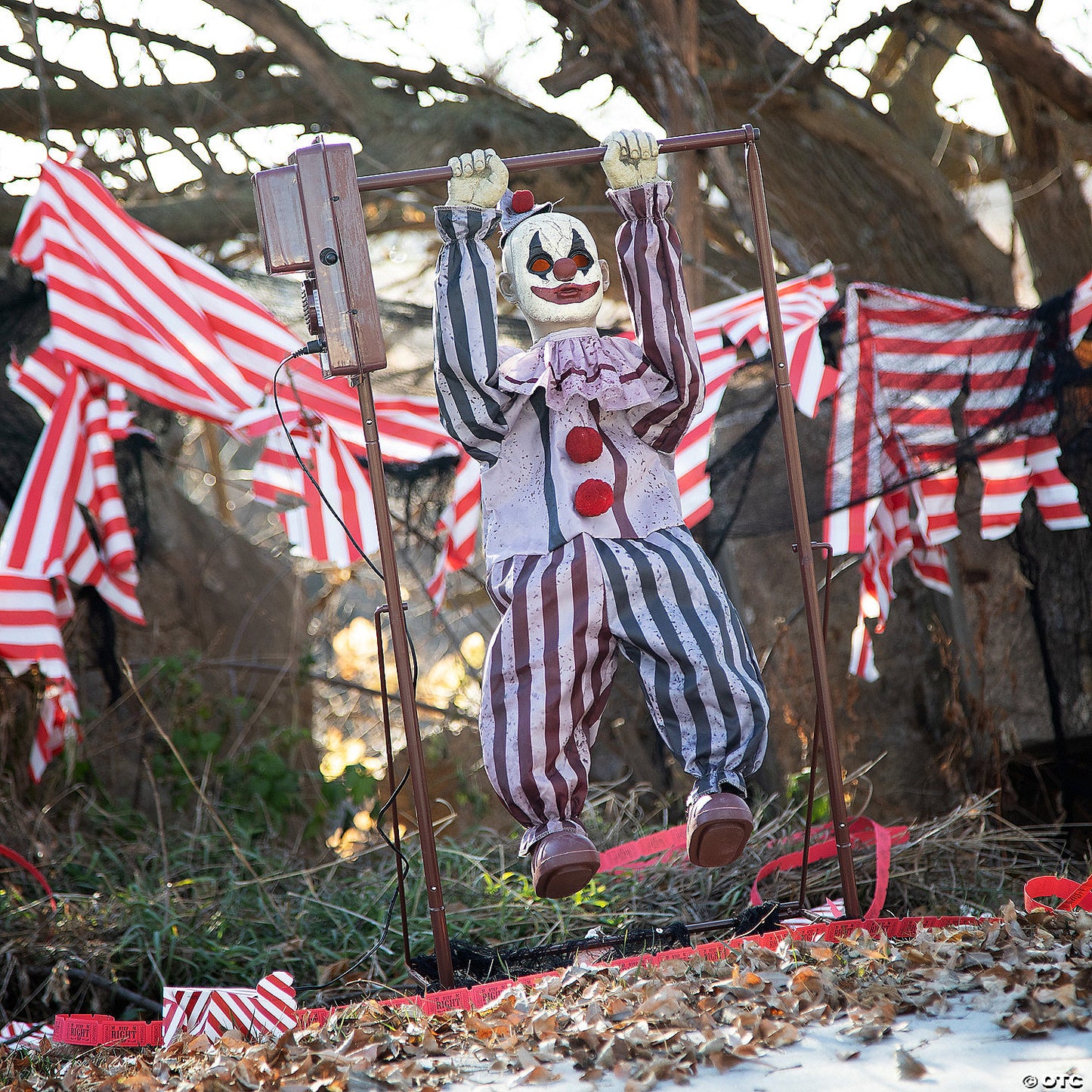 3 Ft. Animated Tumbling Clown Doll Halloween Decoration | USA Decoration®