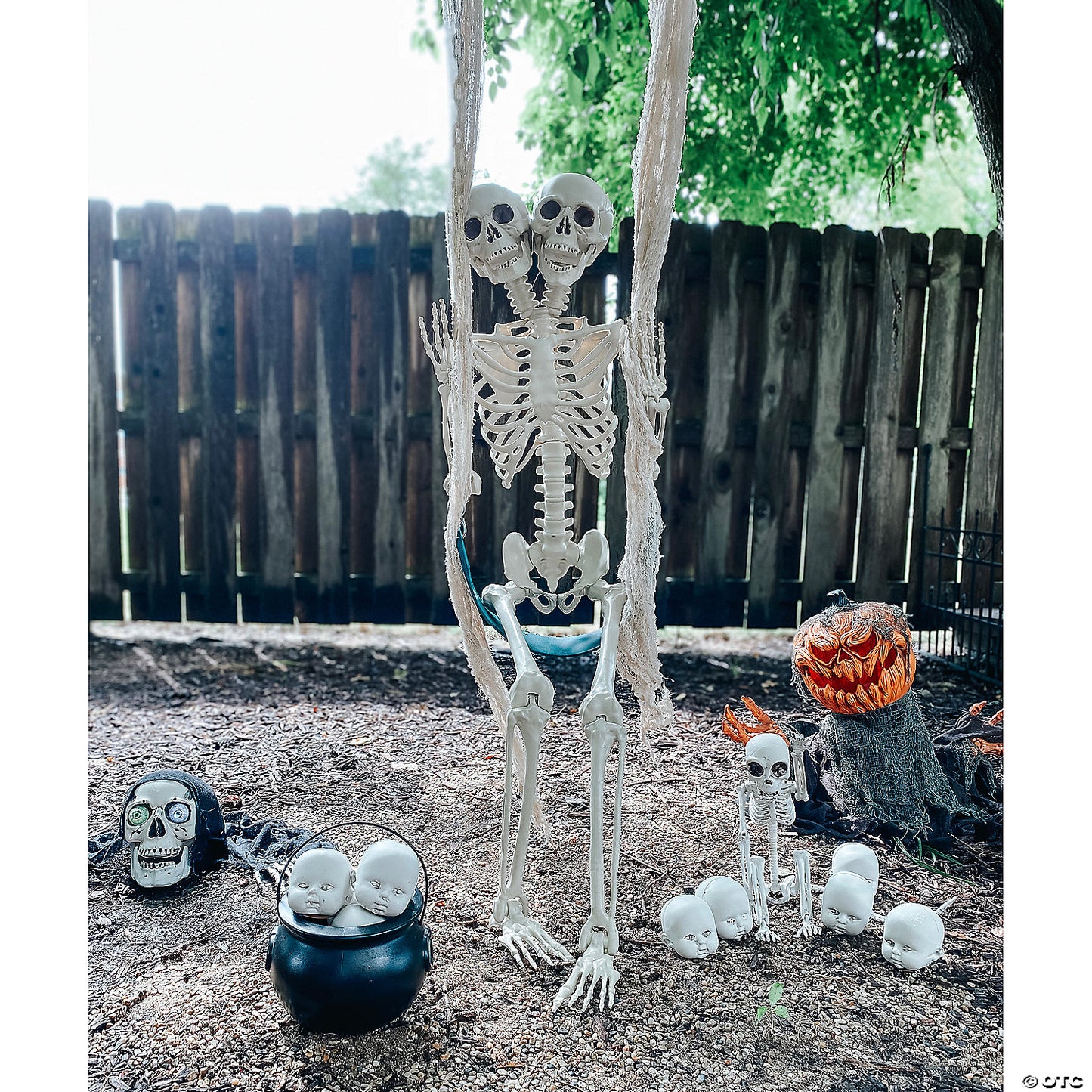 30" Animated Pumpkin Groundbreaker Halloween Decoration | USA Decoration®