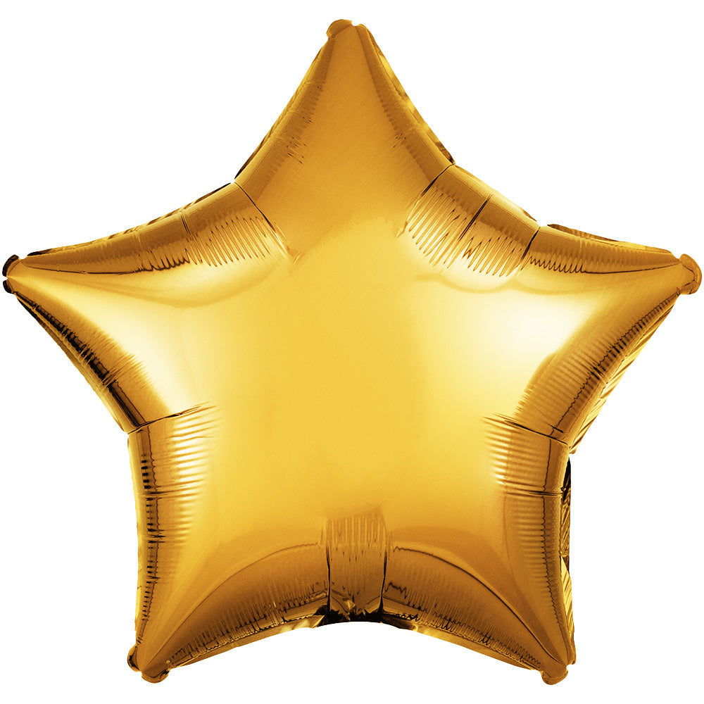 Star Metallic Gold Foil Balloon