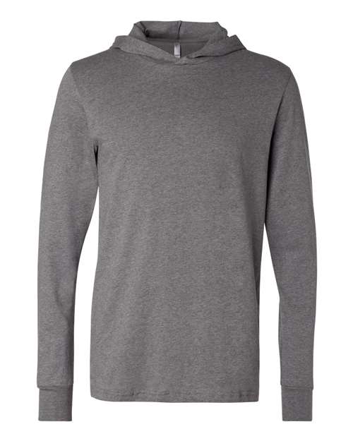Jersey Hooded Long Sleeve Tee | USA Decoration