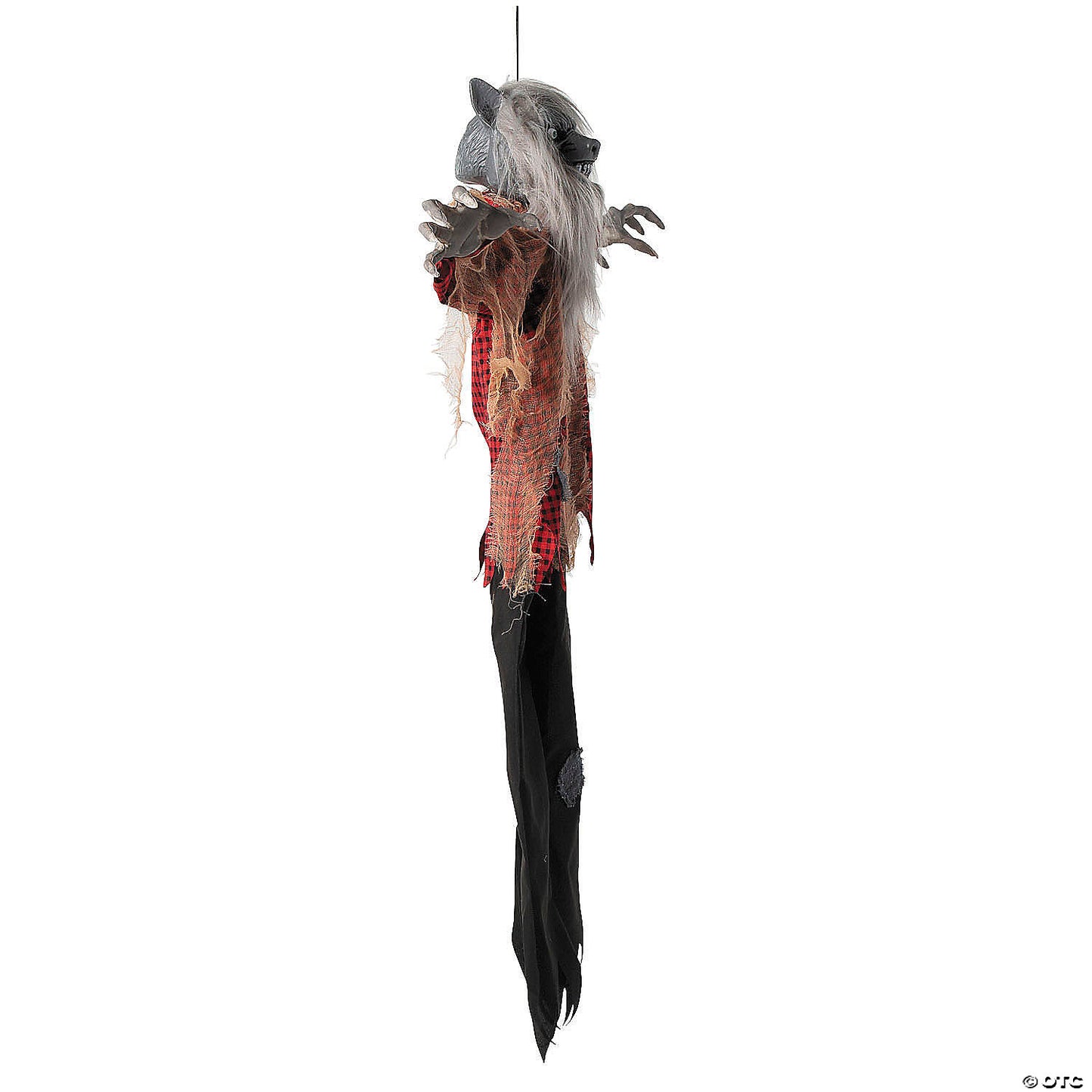 31 1/2" x 47 1/4" Hanging Tattered Werewolf Animated Prop Halloween Decoration | USA Decoration®