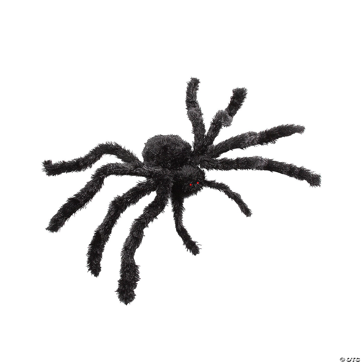 31 1/2" x 7 3/4" Light-Up Walking Fuzzy Spider Animated Prop Halloween Decoration | USA Decoration®