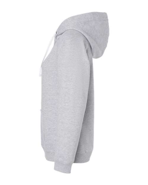 Women's Sueded V-Neck Hooded Sweatshirt | USA Decoration