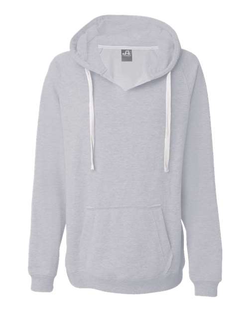Women's Sueded V-Neck Hooded Sweatshirt | USA Decoration