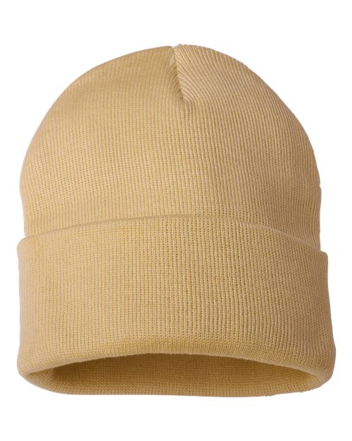 12" Solid Cuffed Beanie | USA Decoration