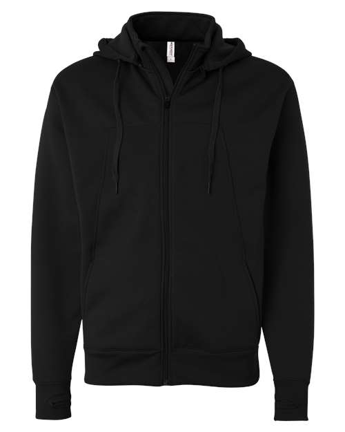 Poly-Tech Full-Zip Hooded Sweatshirt | USA Decoration