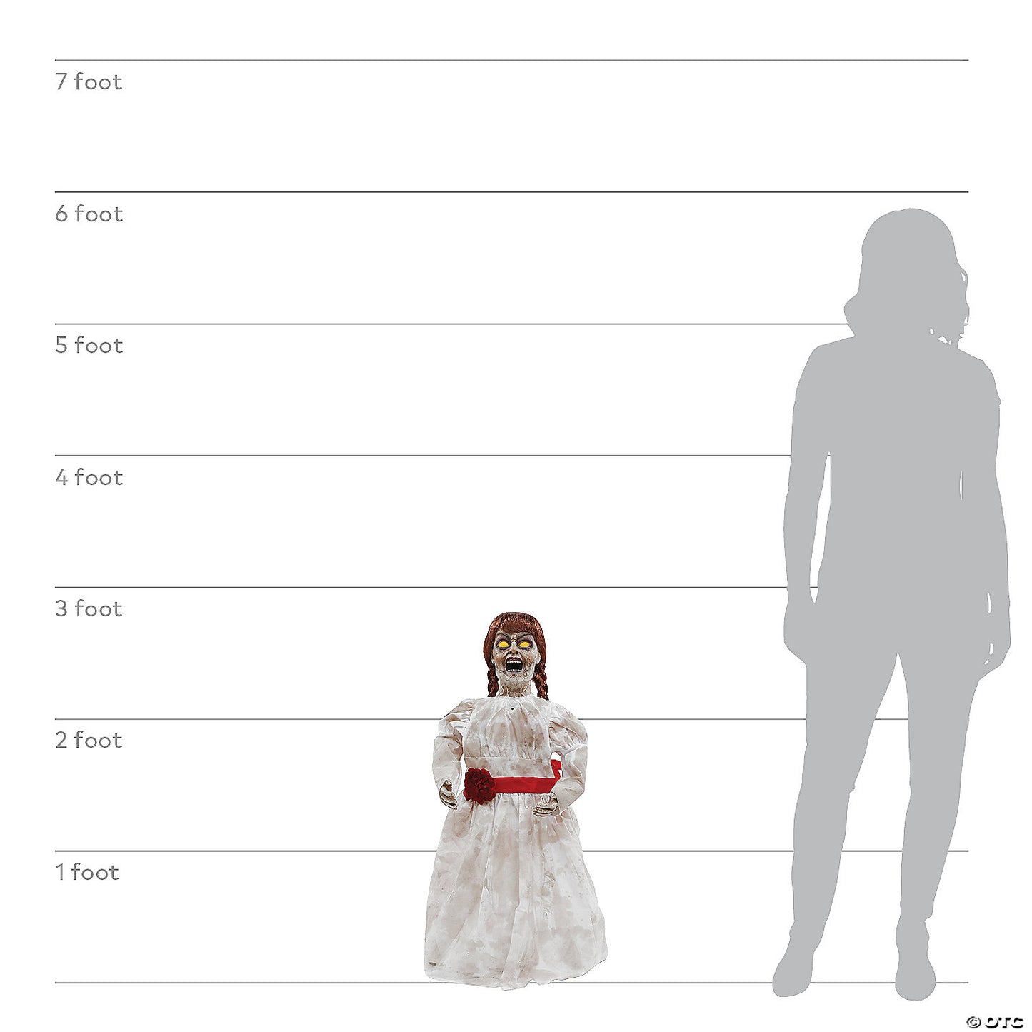 32" Grim Girl Talking Doll Decoration | USA Decoration®