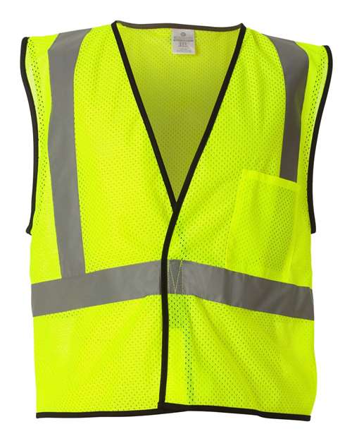 Economy Single Pocket Hook-and-Loop Mesh Vest | USA Decoration