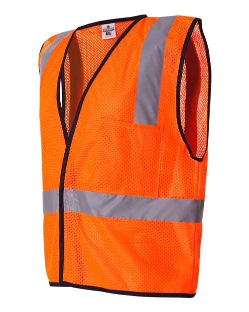 Economy Single Pocket Hook-and-Loop Mesh Vest | USA Decoration