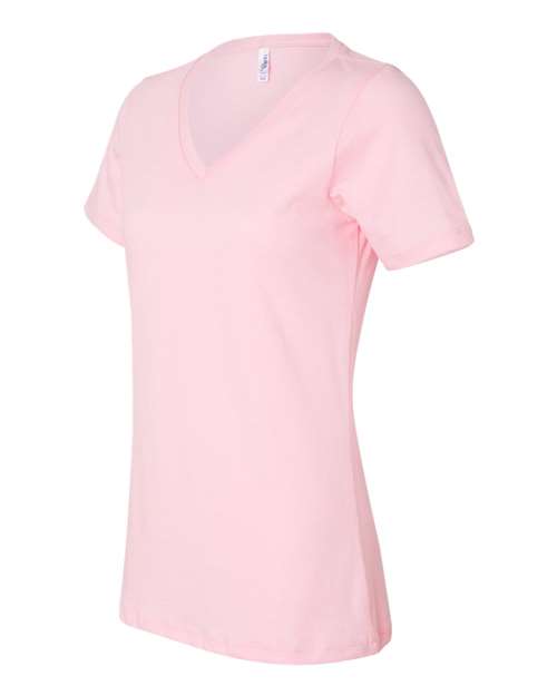 Women’s Relaxed Jersey V-Neck Tee | USA Decoration