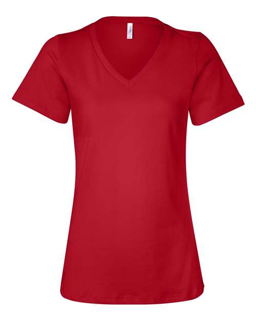 Women’s Relaxed Jersey V-Neck Tee | USA Decoration