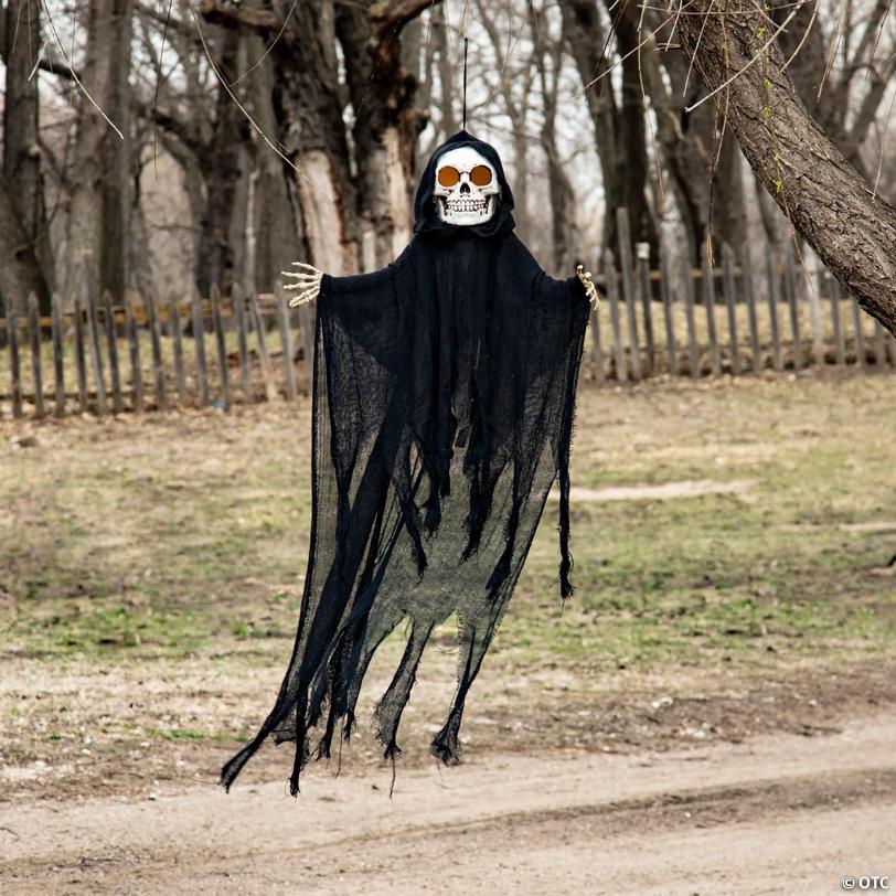 32 1/4" x 47 1/4" Hanging Sonic Skeleton Reaper Halloween Decoration