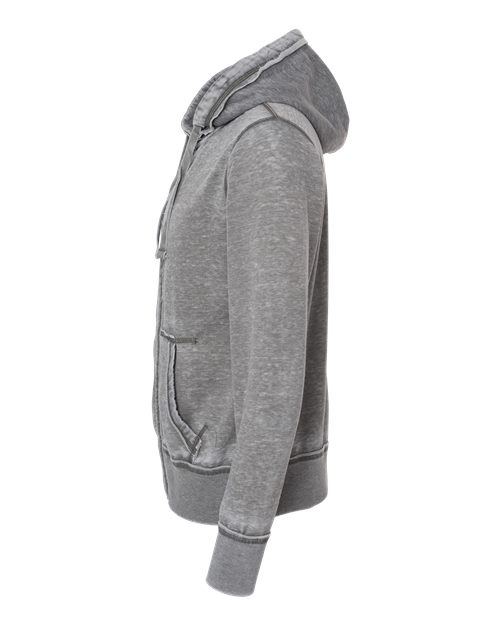 Vintage Zen Fleece Full-Zip Hooded Sweatshirt | USA Decoration
