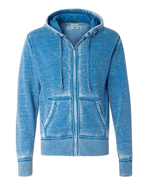 Vintage Zen Fleece Full-Zip Hooded Sweatshirt | USA Decoration