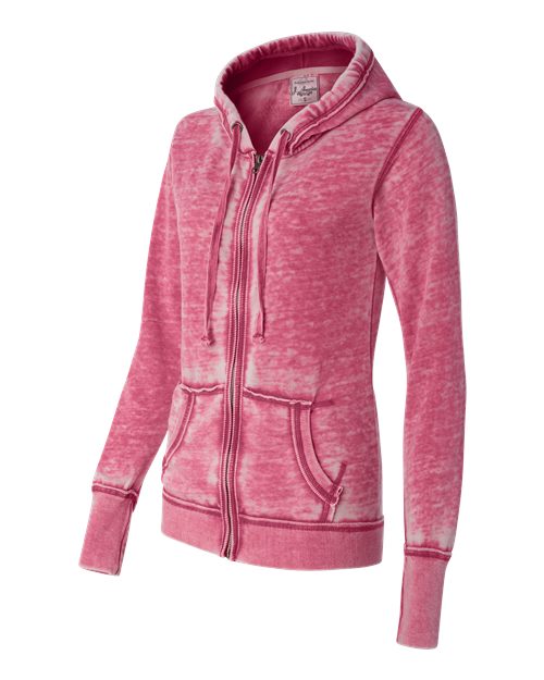 Women's Zen Fleece Full-Zip Hooded Sweatshirt | USA Decoration