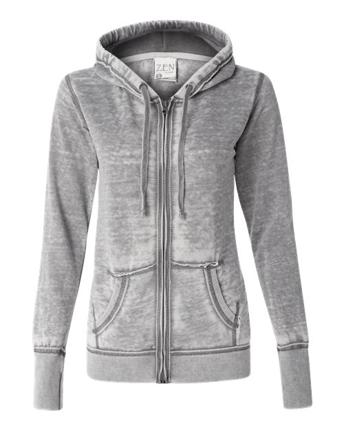 Women's Zen Fleece Full-Zip Hooded Sweatshirt | USA Decoration
