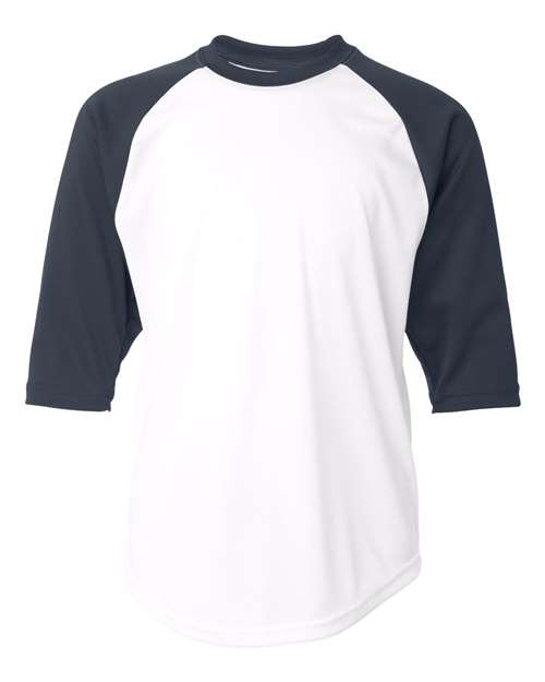 Youth B-Core 3/4 Sleeve Baseball T-Shirt | USA Decoration