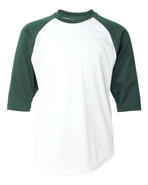 Youth B-Core 3/4 Sleeve Baseball T-Shirt | USA Decoration