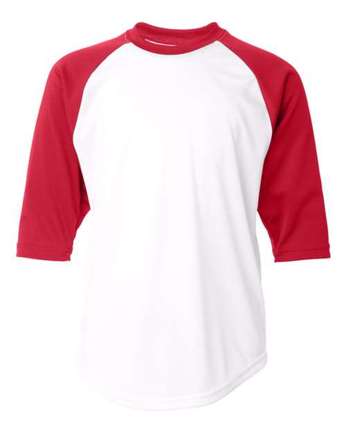 Youth B-Core 3/4 Sleeve Baseball T-Shirt | USA Decoration