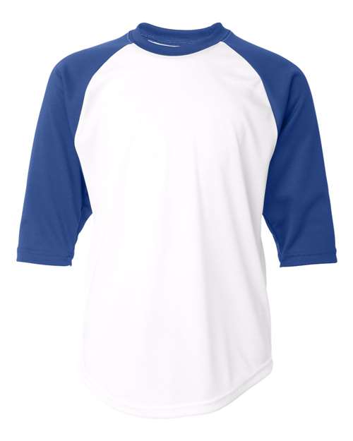 Youth B-Core 3/4 Sleeve Baseball T-Shirt | USA Decoration