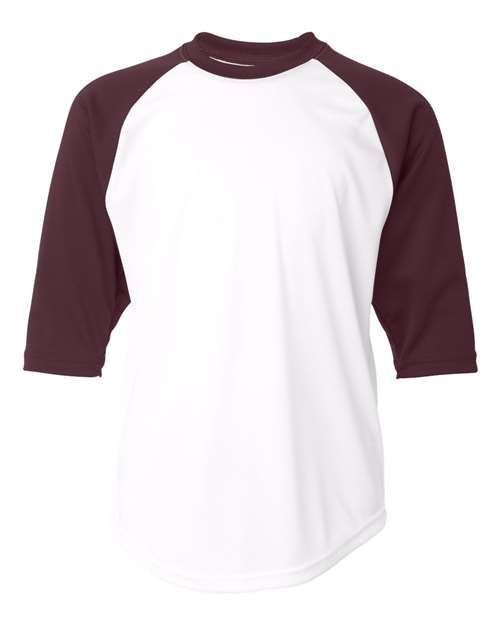 Youth B-Core 3/4 Sleeve Baseball T-Shirt | USA Decoration