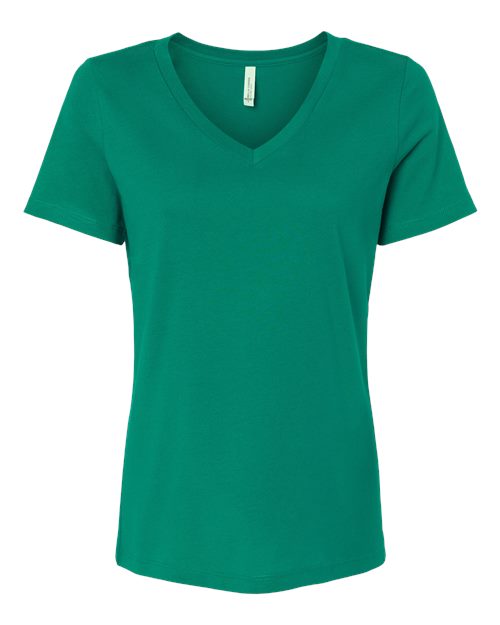 Women’s Relaxed Jersey V-Neck Tee | USA Decoration