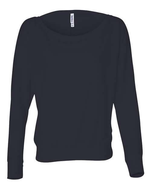 Women’s Flowy Off Shoulder Long Sleeve Tee | USA Decoration