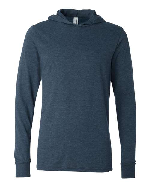 Jersey Hooded Long Sleeve Tee | USA Decoration