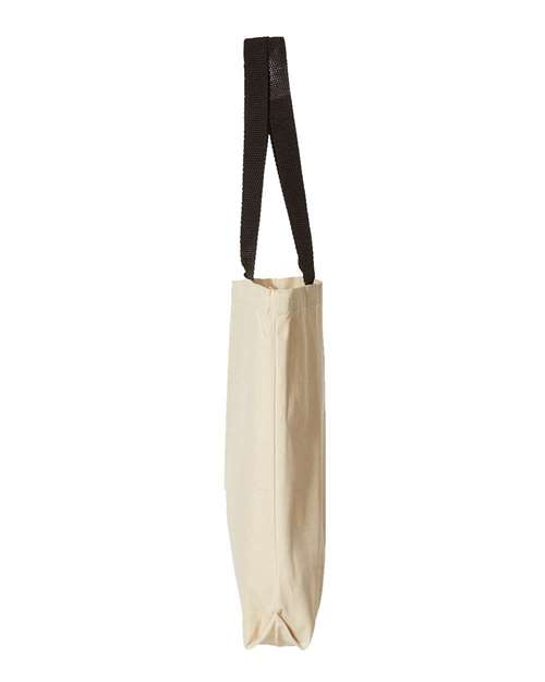 Natural Tote with Contrast-Color Handles | USA Decoration