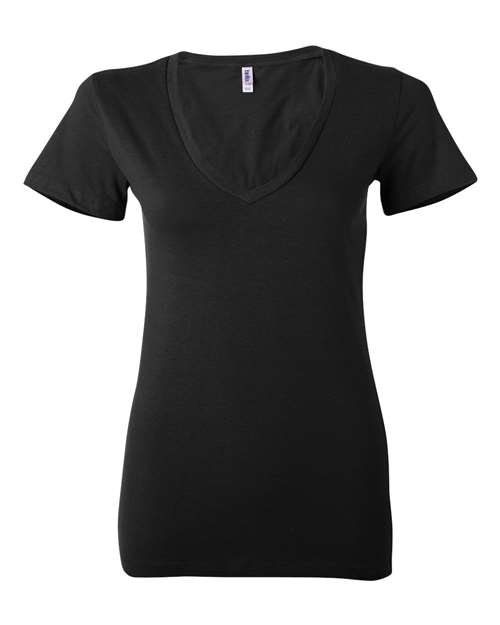 Women’s Jersey Deep V-Neck Tee | USA Decoration