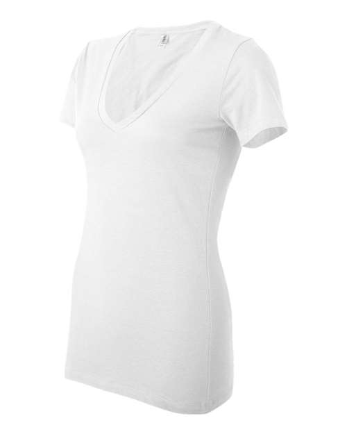 Women’s Jersey Deep V-Neck Tee | USA Decoration