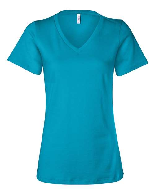 Women’s Relaxed Jersey V-Neck Tee | USA Decoration