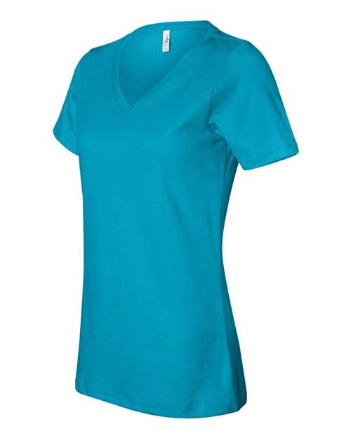 Women’s Relaxed Jersey V-Neck Tee | USA Decoration
