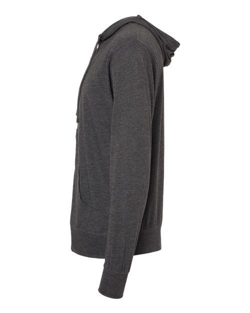 Lightweight Jersey Full-Zip Hooded T-Shirt | USA Decoration