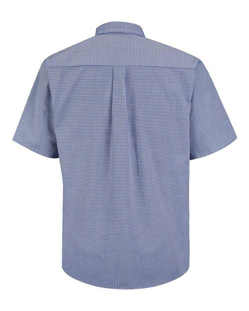 Mini-Plaid Uniform Short Sleeve Shirt | USA Decoration