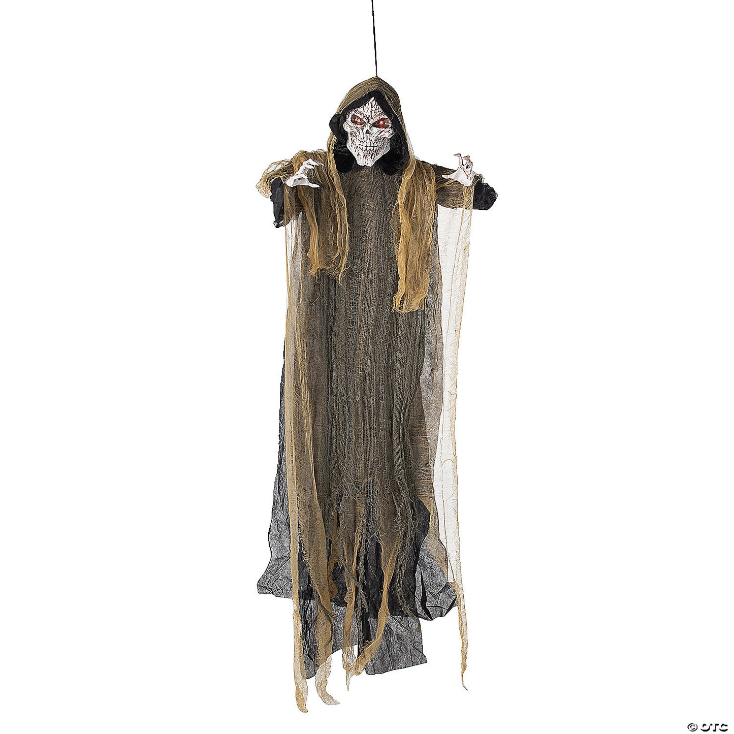 35 1/4" x 6 Ft. Hanging Grim Reaper Animated Prop Halloween Decoration | USA Decoration®