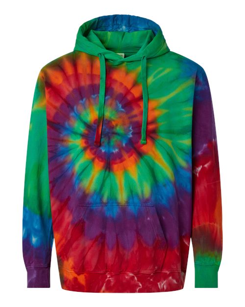 Multi-Color Spiral Tie-Dyed Hooded Sweatshirt | USA Decoration