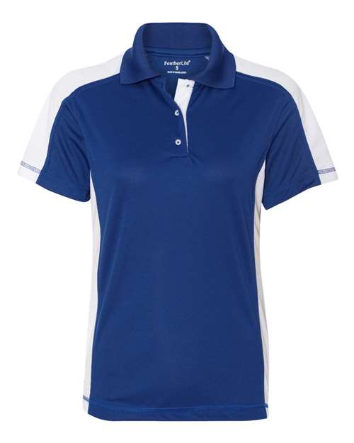 Women's Colorblocked Moisture Free Mesh Polo | USA Decoration