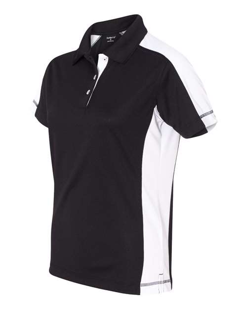 Women's Colorblocked Moisture Free Mesh Polo | USA Decoration