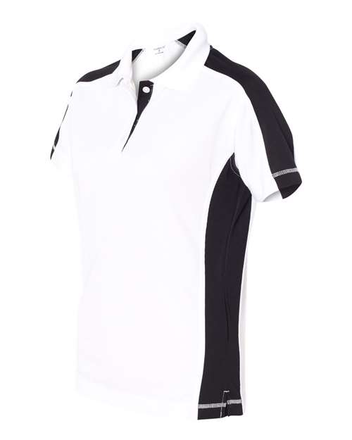 Women's Colorblocked Moisture Free Mesh Polo | USA Decoration