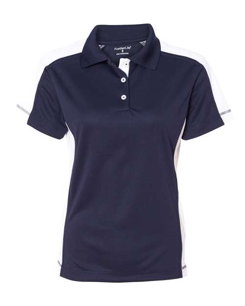Women's Colorblocked Moisture Free Mesh Polo | USA Decoration