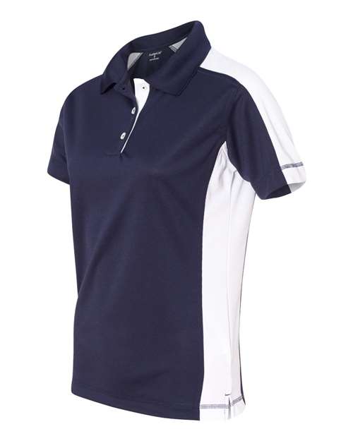 Women's Colorblocked Moisture Free Mesh Polo | USA Decoration